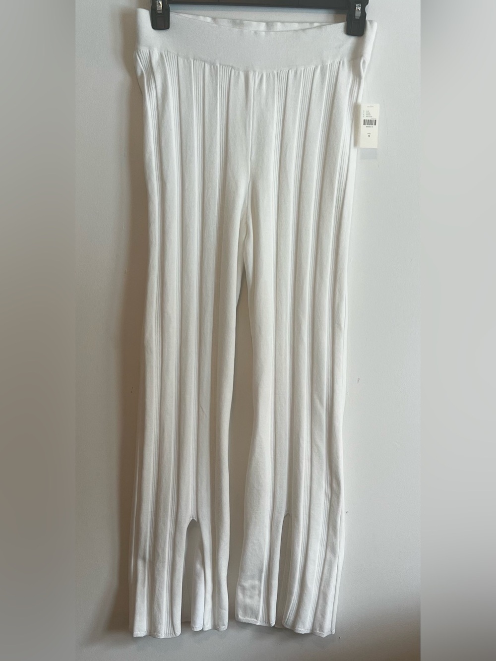 Anthropologie Daily Practice Flare Sweater Pants Ivory Medium NWT - Picture 3 of 12